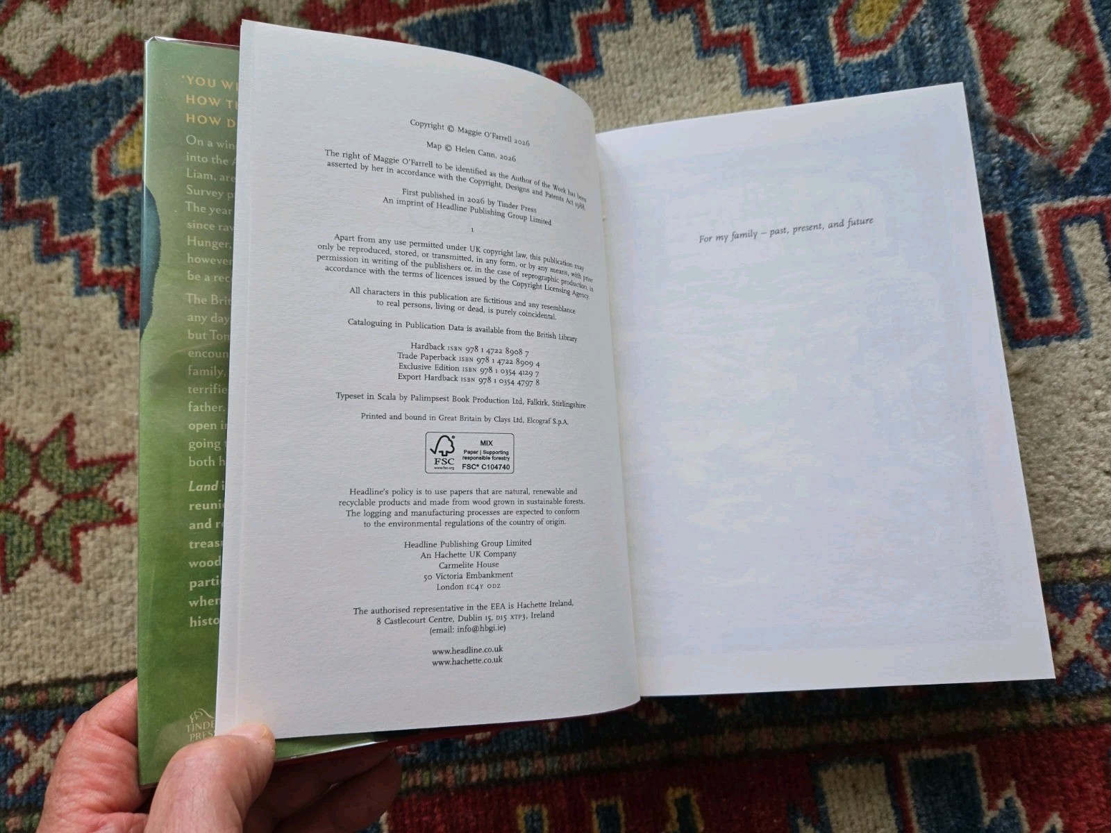 LAND With Author Letter By Maggie O’Farrell New 1st Ed Hardback Limited Edition
