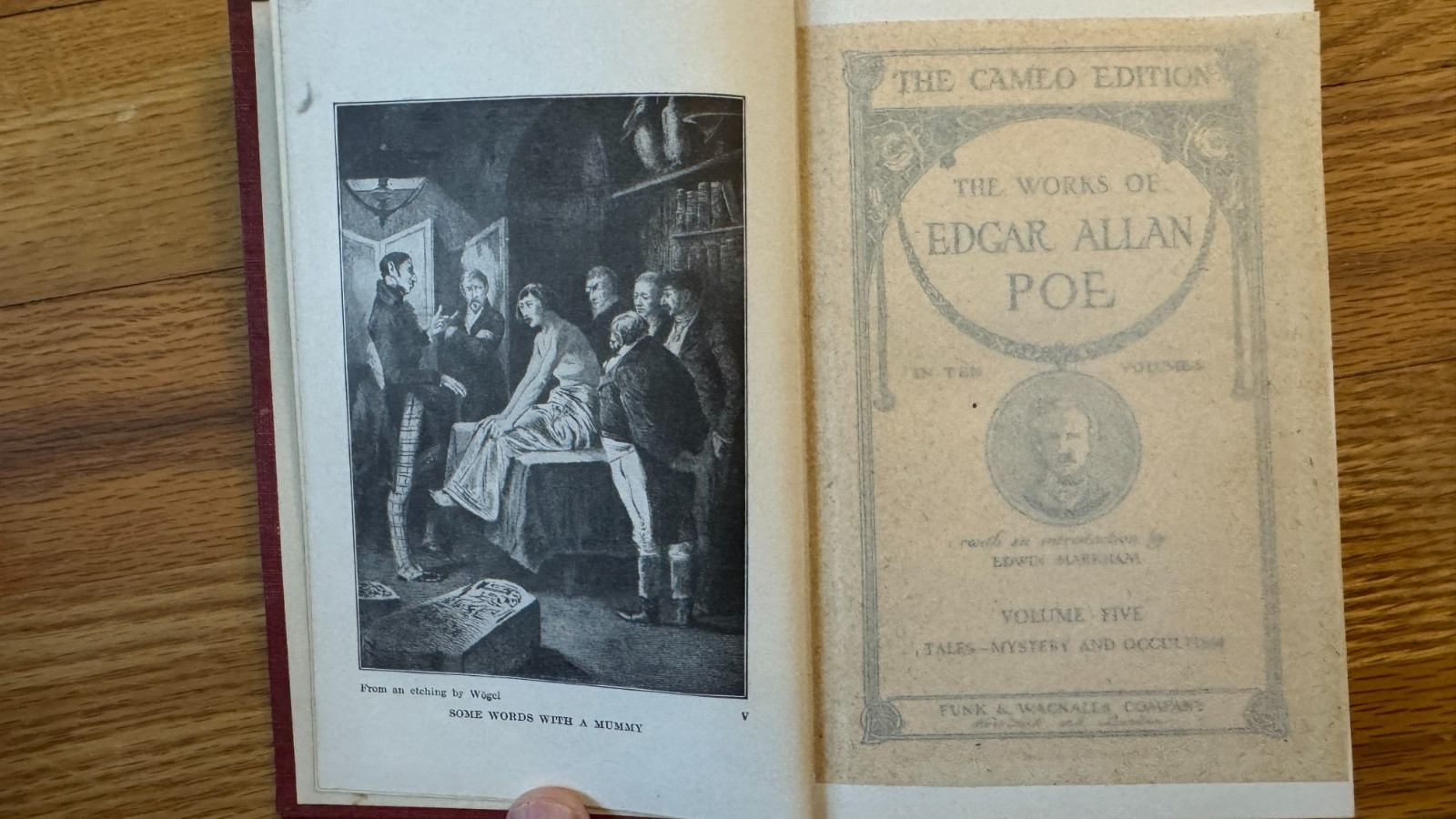 1904 Works of Edgar Allan Poe Cameo Edition 1-10, missing #9 Funk & Wagnalls
