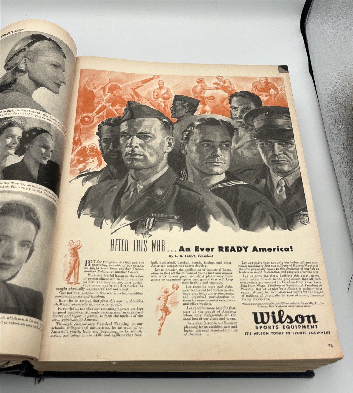 1943 Life Magazine Bound Volume October-December 1943 World War II 10+ Issues