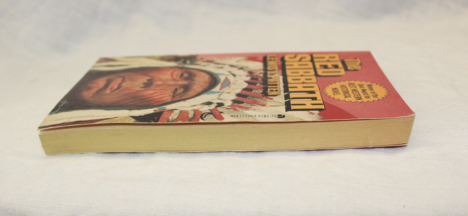 Novel 1968 The Red Sabbath Lewis B Patten Historical Western Paperback