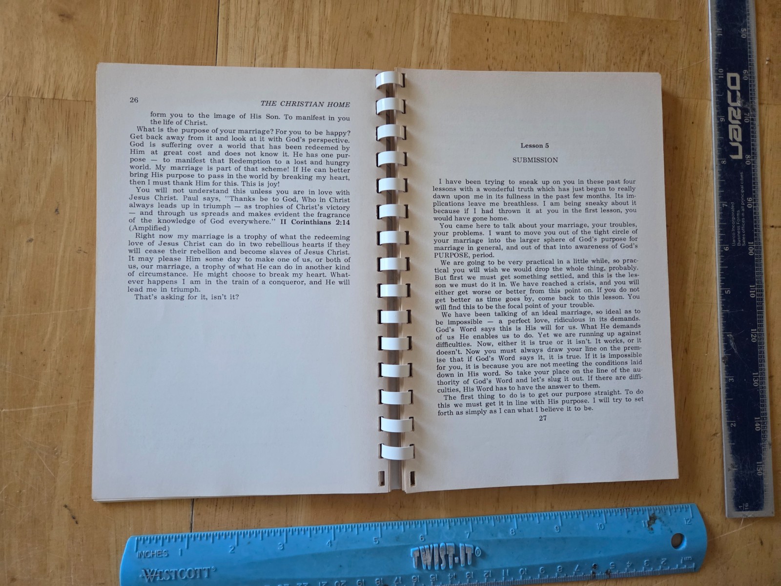 The Christian Home : A Woman’s View by Shirley Rice – 1965 Spiral Paperback