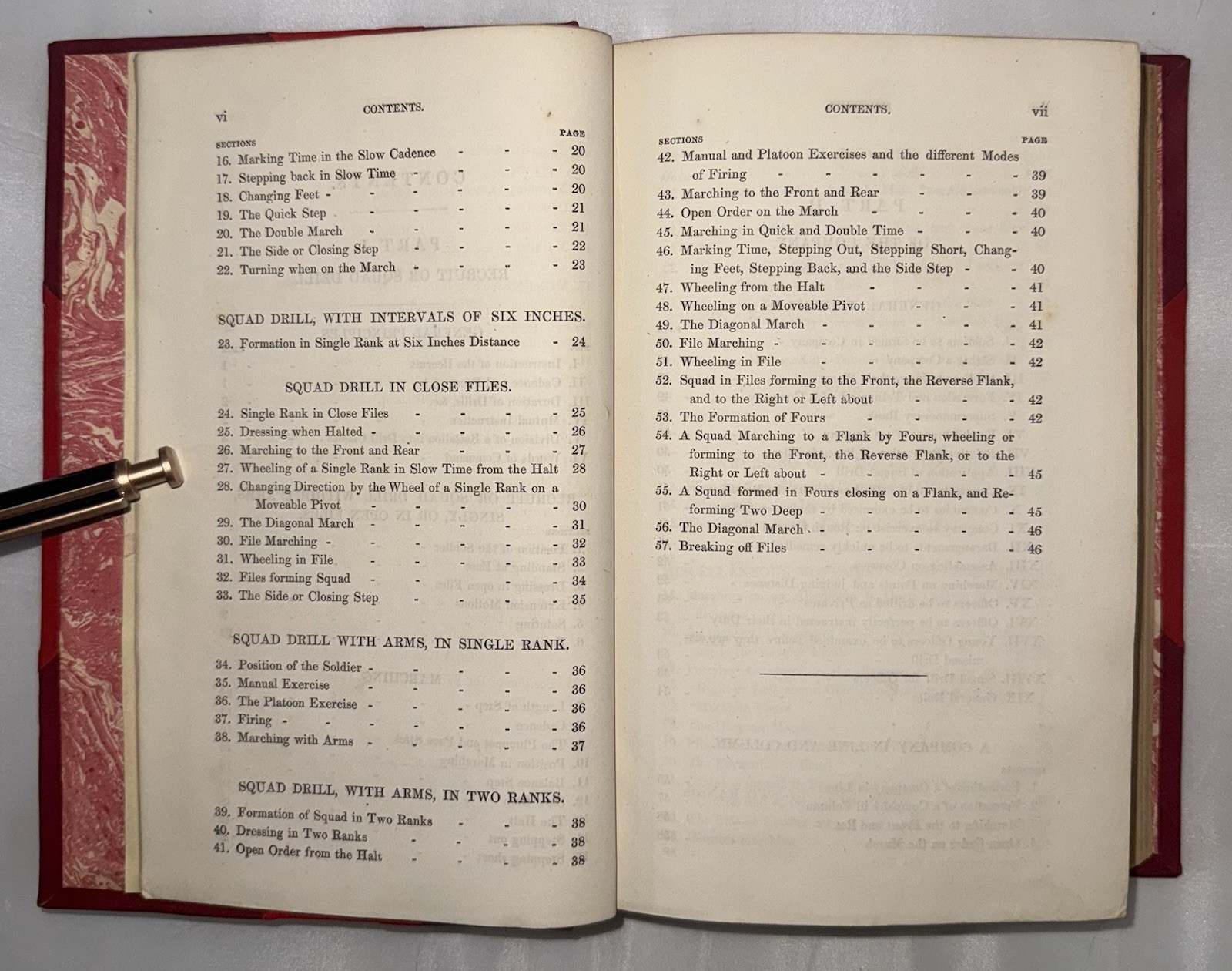 Field Exercise and Evolutions of Infantry 1859 Leather bound Rare Book Military