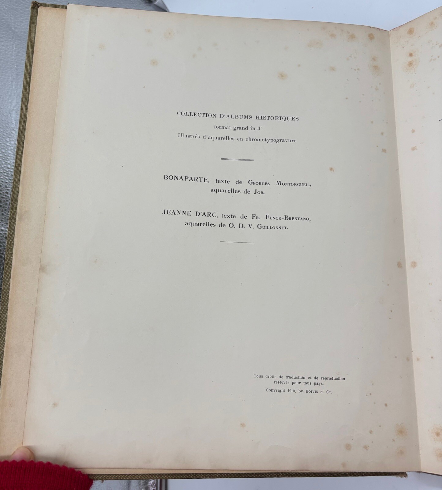 Bonaparte by Georges Montorgueil Antique Decorated Cloth Paris France Book 1910