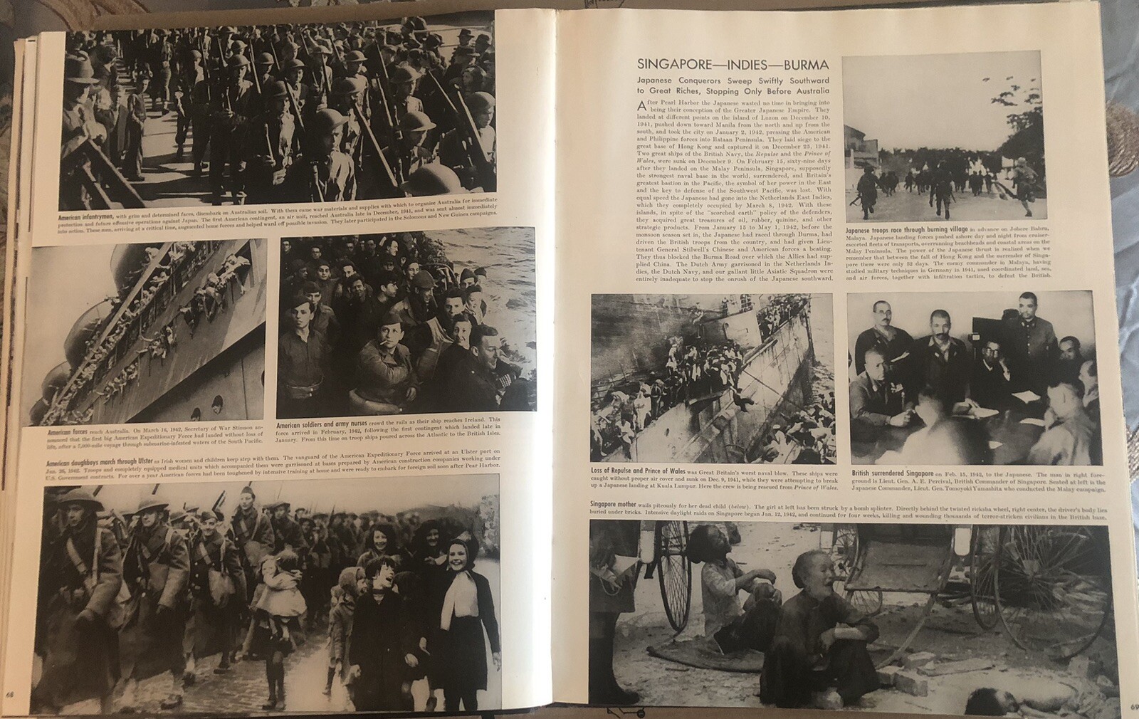 Collier’s Photographic History of World War II 1946 Hardcover WWII Photo Book