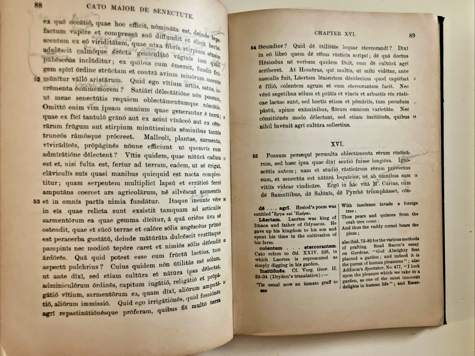 M. Tulli Ciceronis Cato Maior De Senectute 1923 Latin Antique Book junk journal