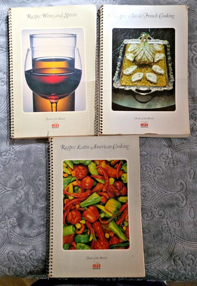 LOT 9 Time Life Foods of the World Recipes Cookbook Spiral Bound Vintage 1968-71