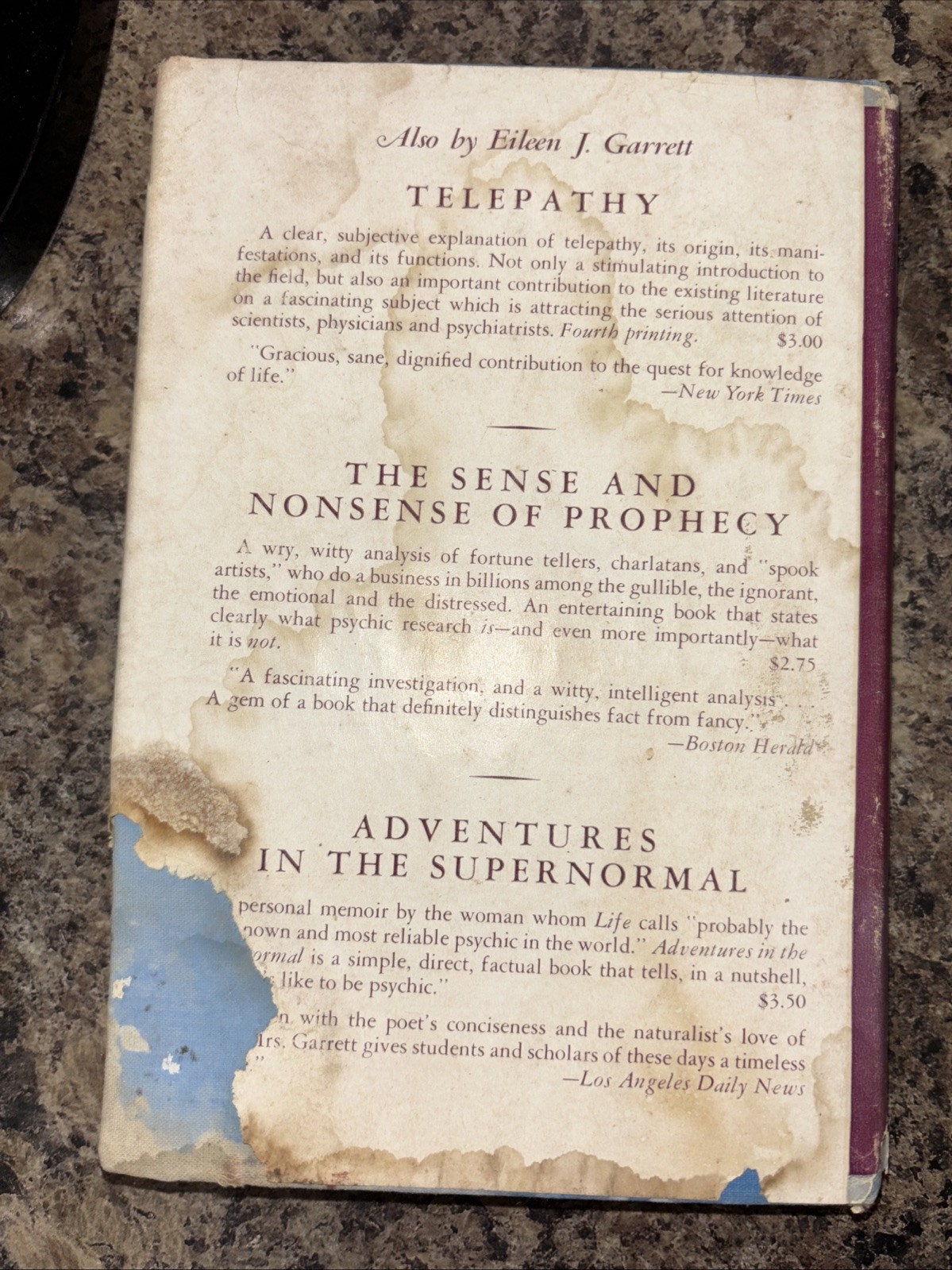 Awareness by Eileen J. Garrett HC First Edition Very Good 1943