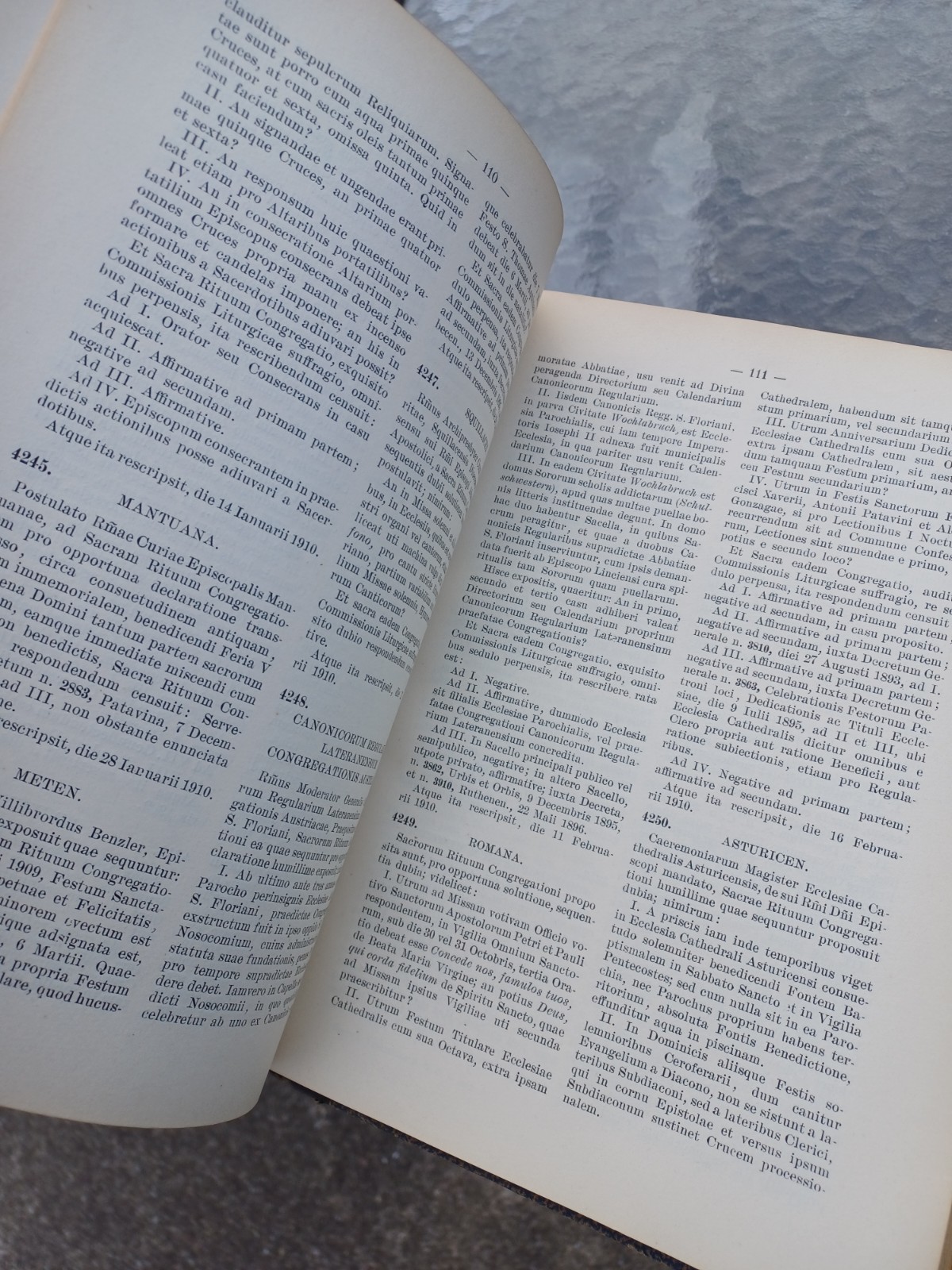 1898 Decreta Authentica Latin Decrees from the Sacred Congregation of Rites