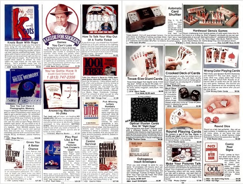 8 old Johnson Smith Co. Curios Gags Jokes Toys Gifts Fun Novelty Catalogs on DVD