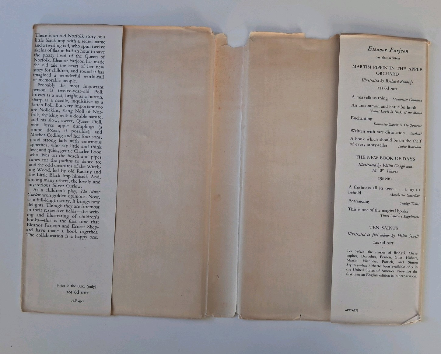 The Silver Curlew 1953 Eleanor Farjeon, 1st Ed, illustrated by Ernest H Shepard
