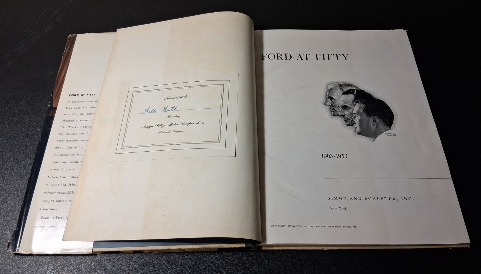 1953 Ford At Fifty An American Story Ford Motor Company History Book Henry Ford