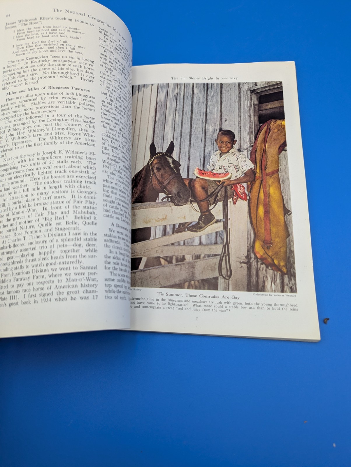 NATIONAL GEOGRAPHIC MAGAZINE, July 1942, Kentucky, WWII Vintage