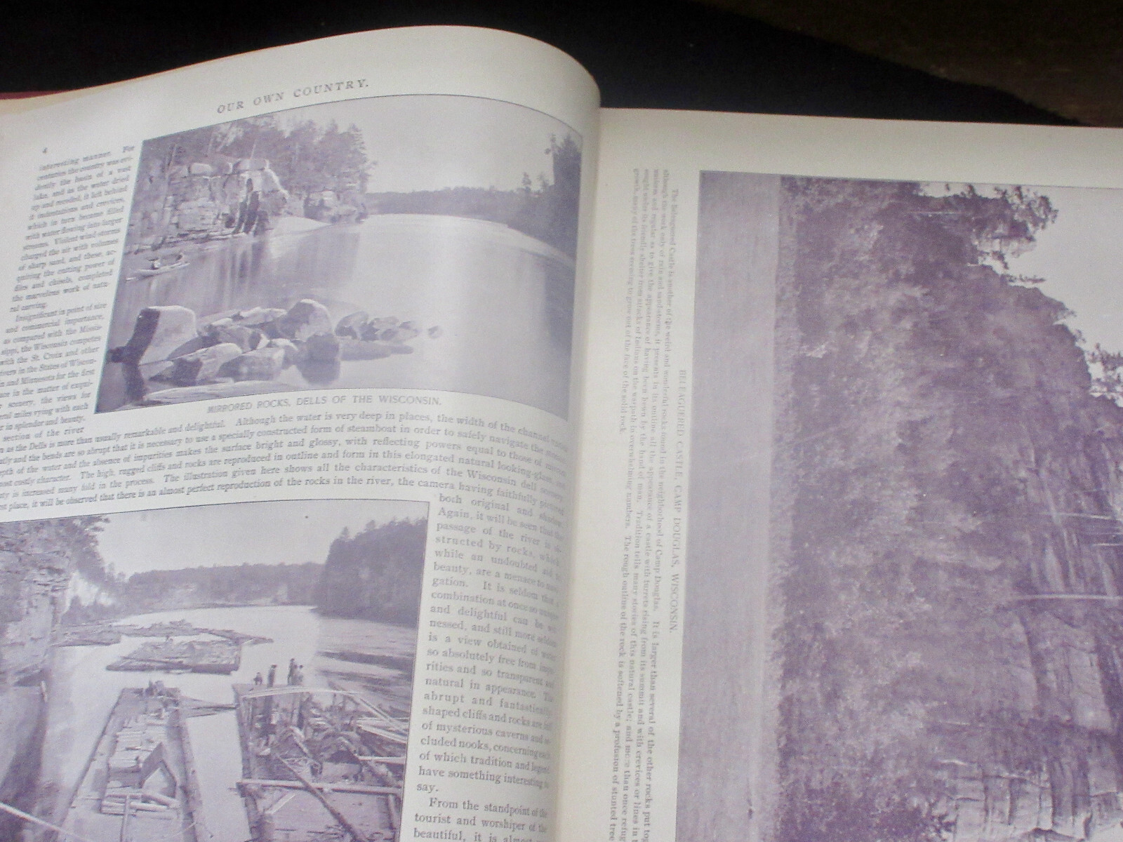1894 A Complete Picturesque America 320pp NATIVE AMERICAN PHOTOS THE UPPER MISS