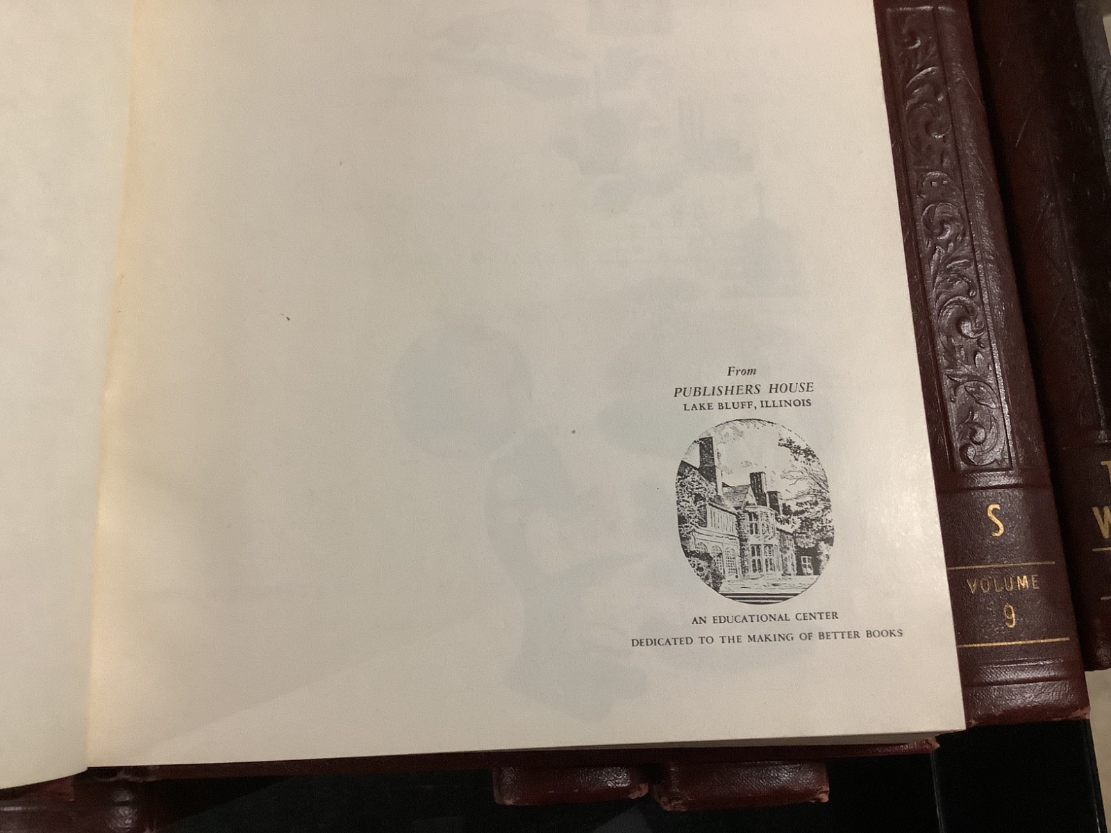 American Educator Encyclopedia 10 Vol. Complete 1955 Embossed Maroon Leather