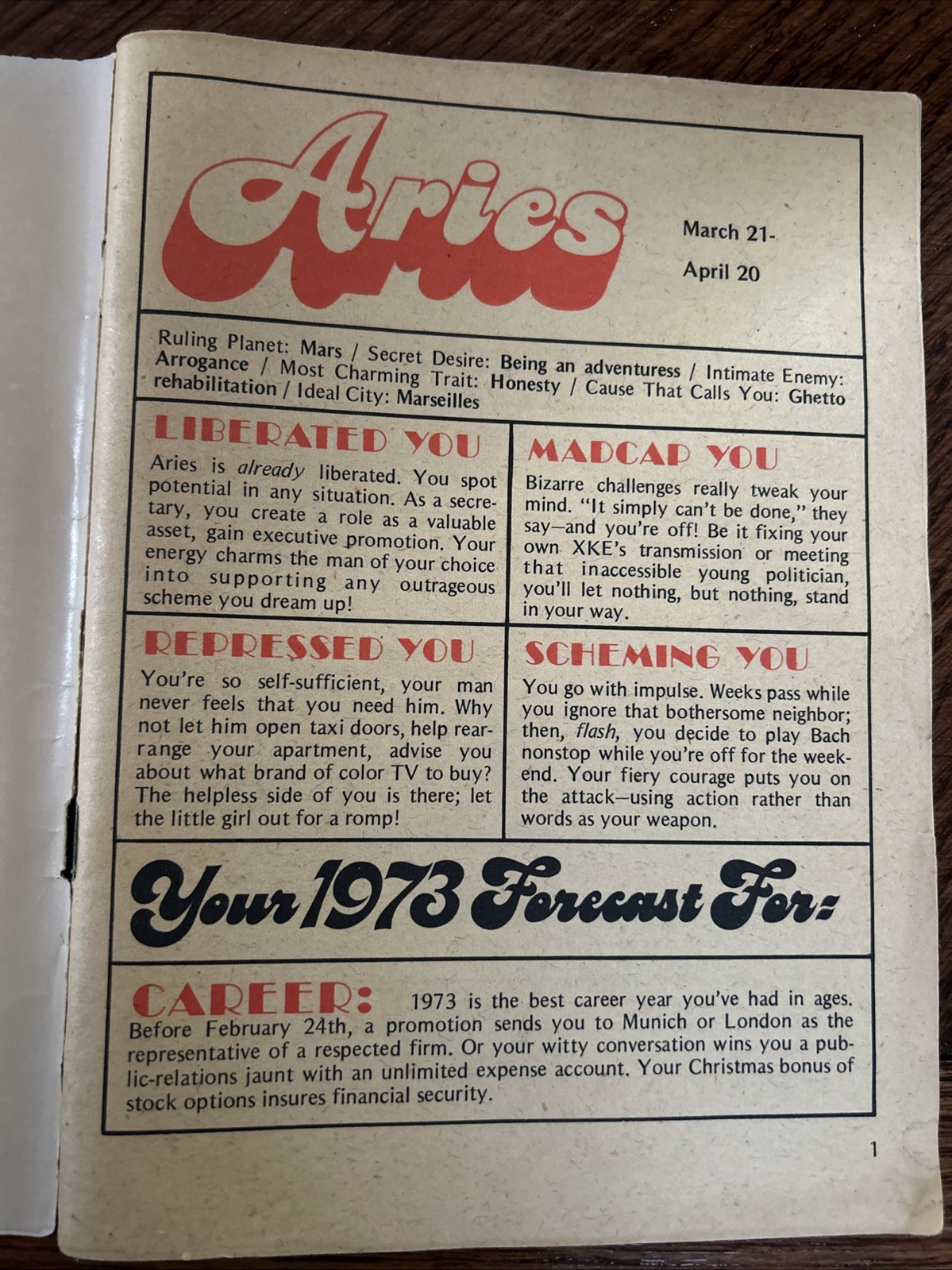 vintage astrology book