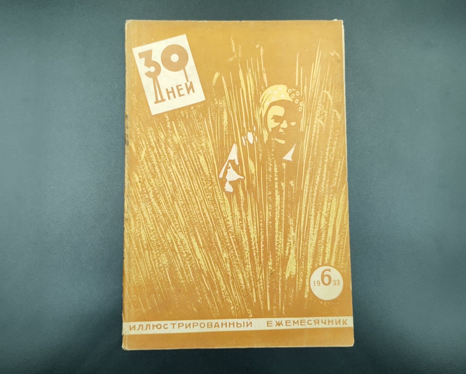 1933 №6 Ussr Soviet illustrated Constructivism AvantGarde Magazine 30 DAYS №219А
