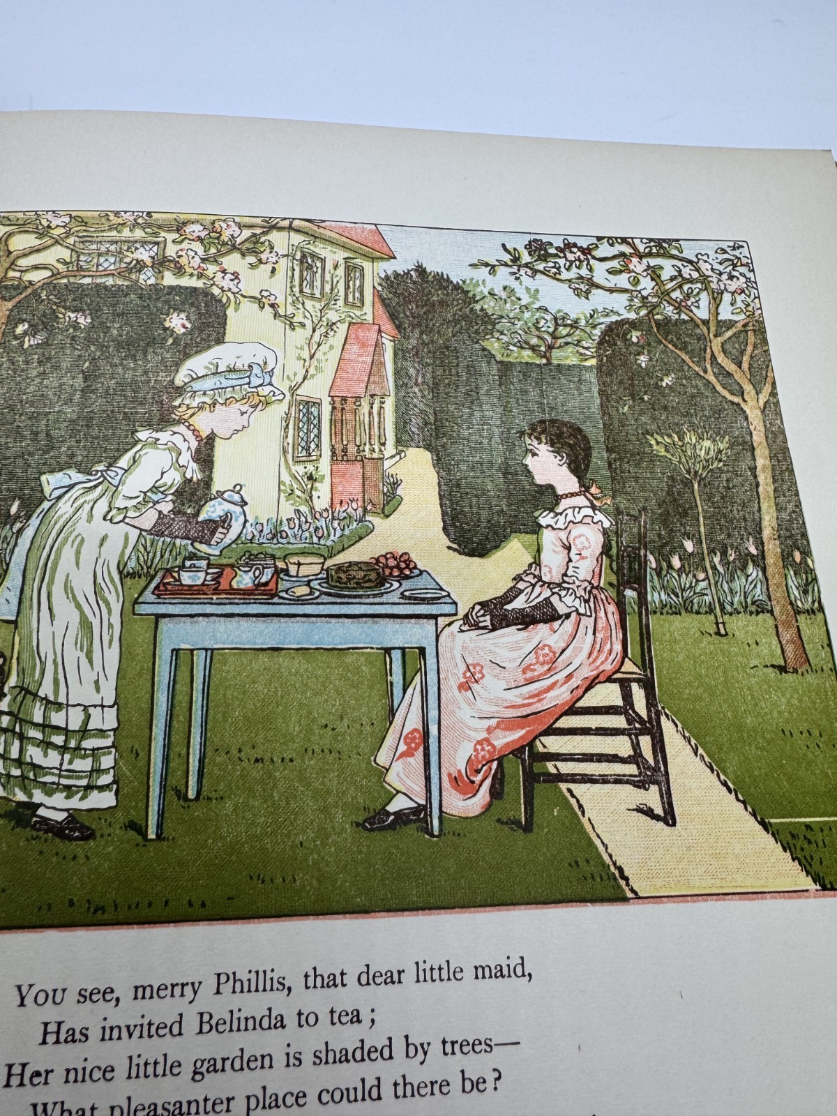 Under the Window Kate Greenaway Vintage Childrens Book Frederick Warne c1920