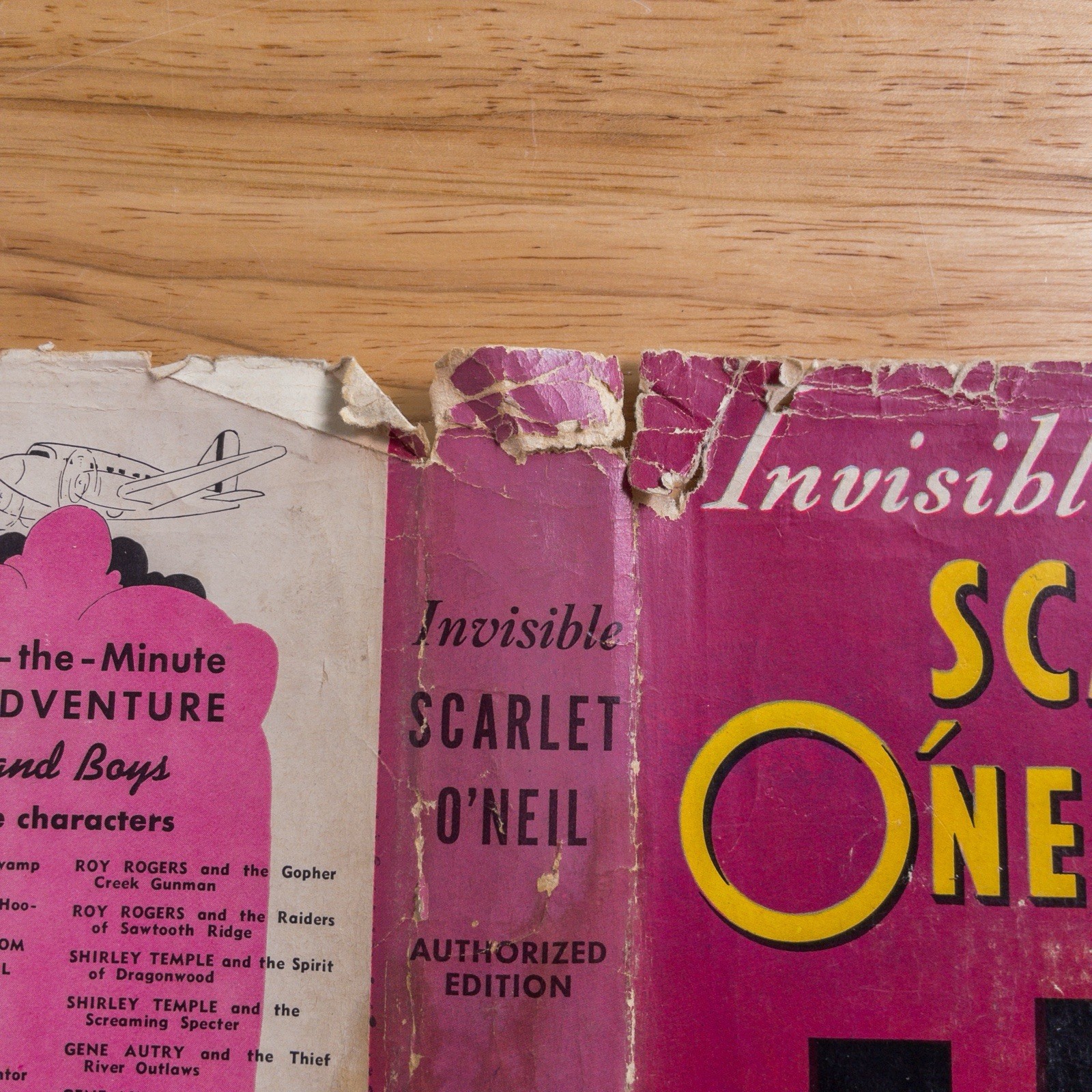 Russell Stamm INVISIBLE SCARLET O’NEIL 1943 Whitman Publishing Company HC/DJ