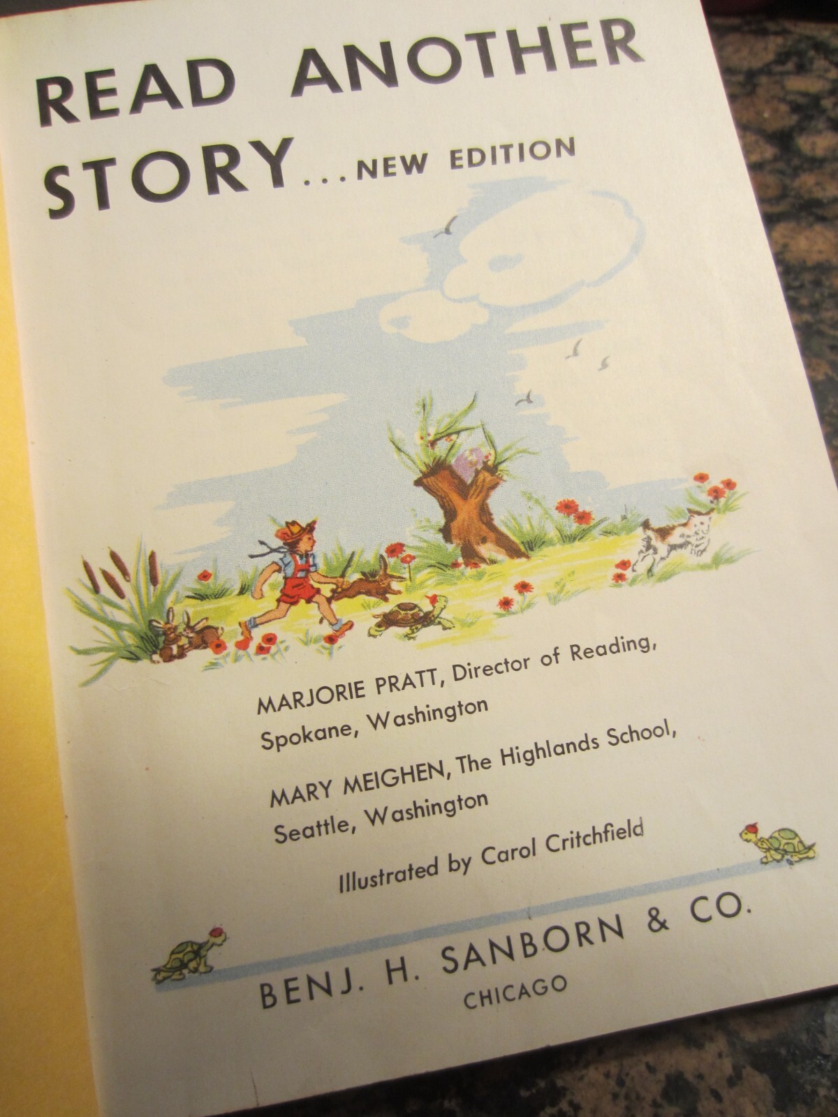 QTY TWO Vtg. hard cover books Read Another Story New Edition Copyright 1939