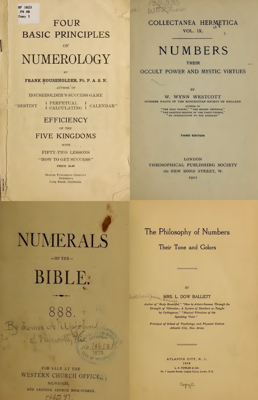 NUMEROLOGY – Secrets of Numbers Kabbalah Astrology Fortune – 54 Old Books on DVD