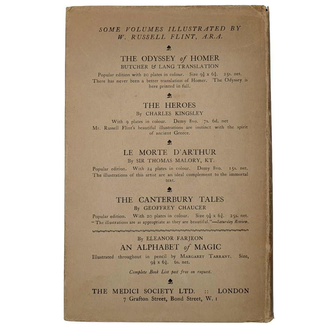 Vintage Book, Cantubury Tales, Illustrated, First Edition, 1930