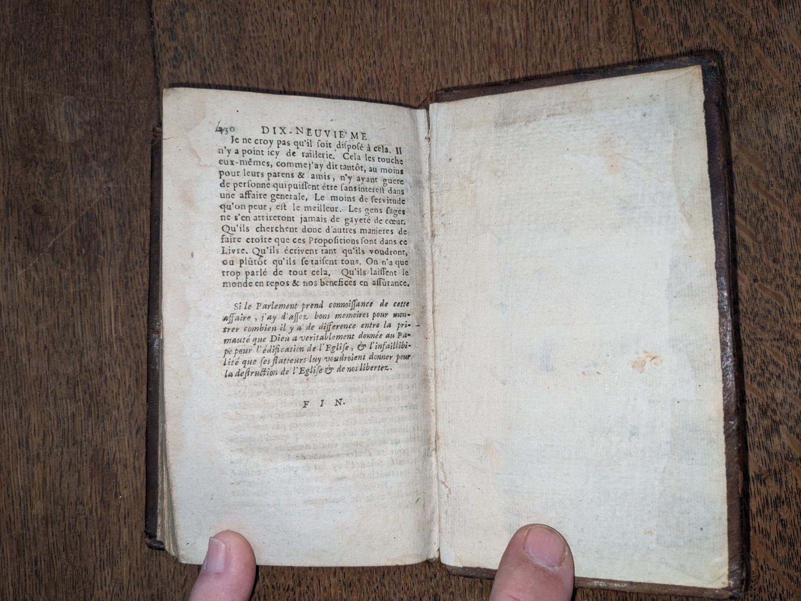 antique book – Pascal – Les provinciales – 1697