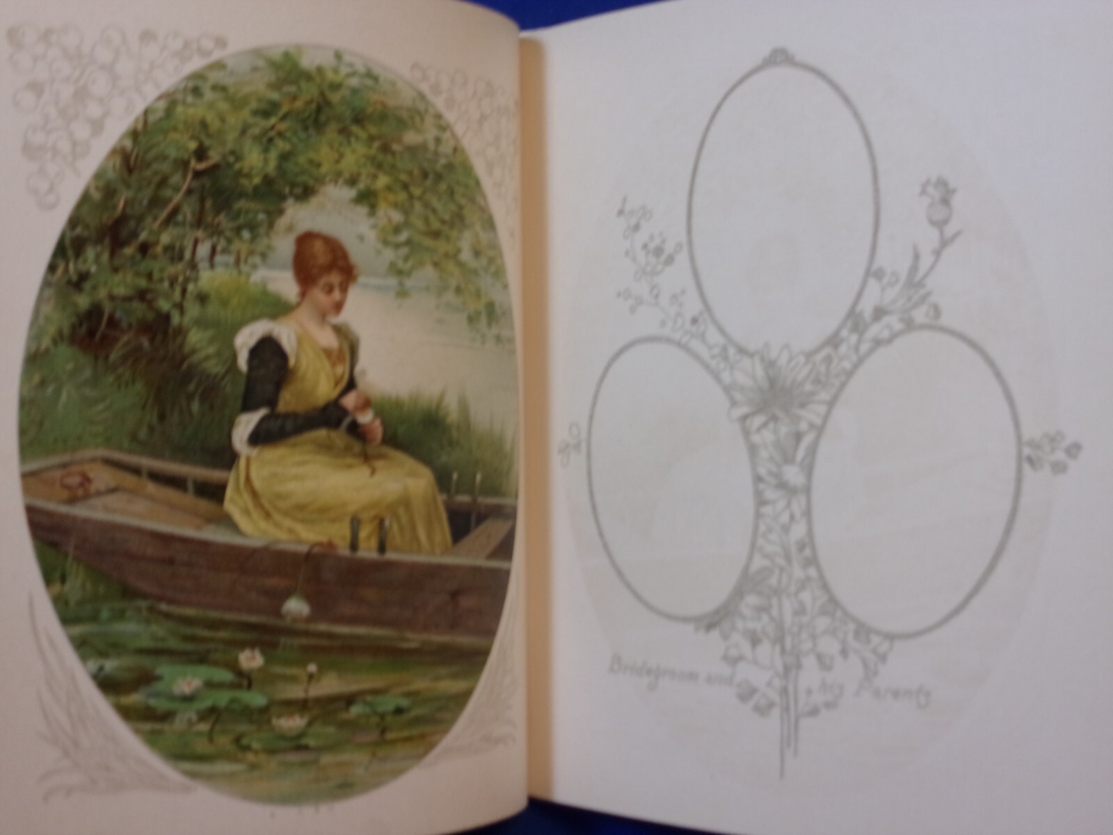 Ca. 1906 Unused Chromolithographed BRIDAL SOUVENIR, London & NY, Nister & Dutton