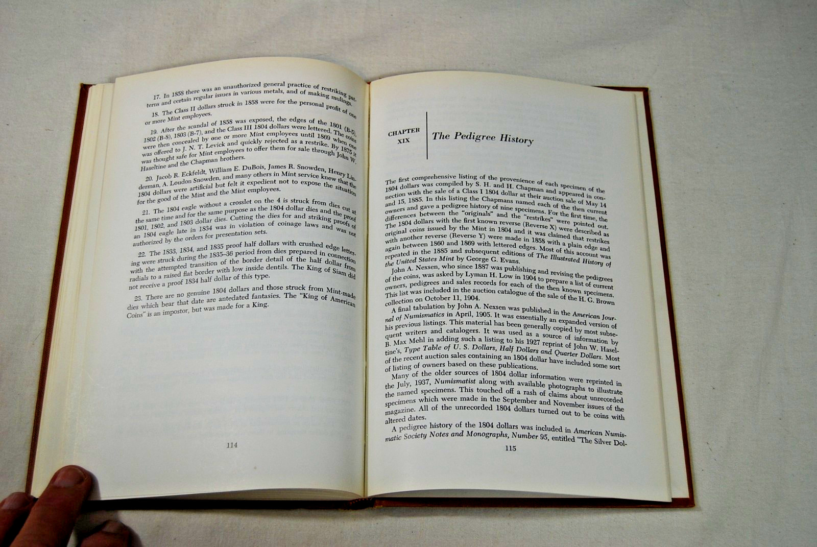 THE FANTASTIC 1804 DOLLAR Book Newman & Bressett 1962 Hardcover