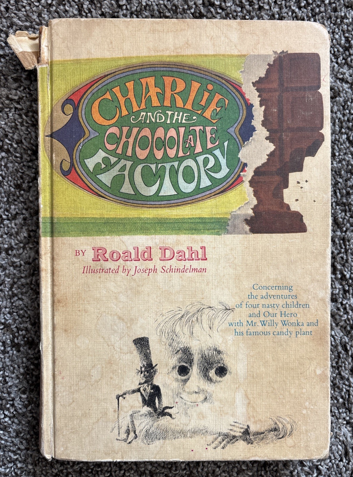 1973 Revised Edition Charlie and The Chocolate Factory by Roald Dahl HC
