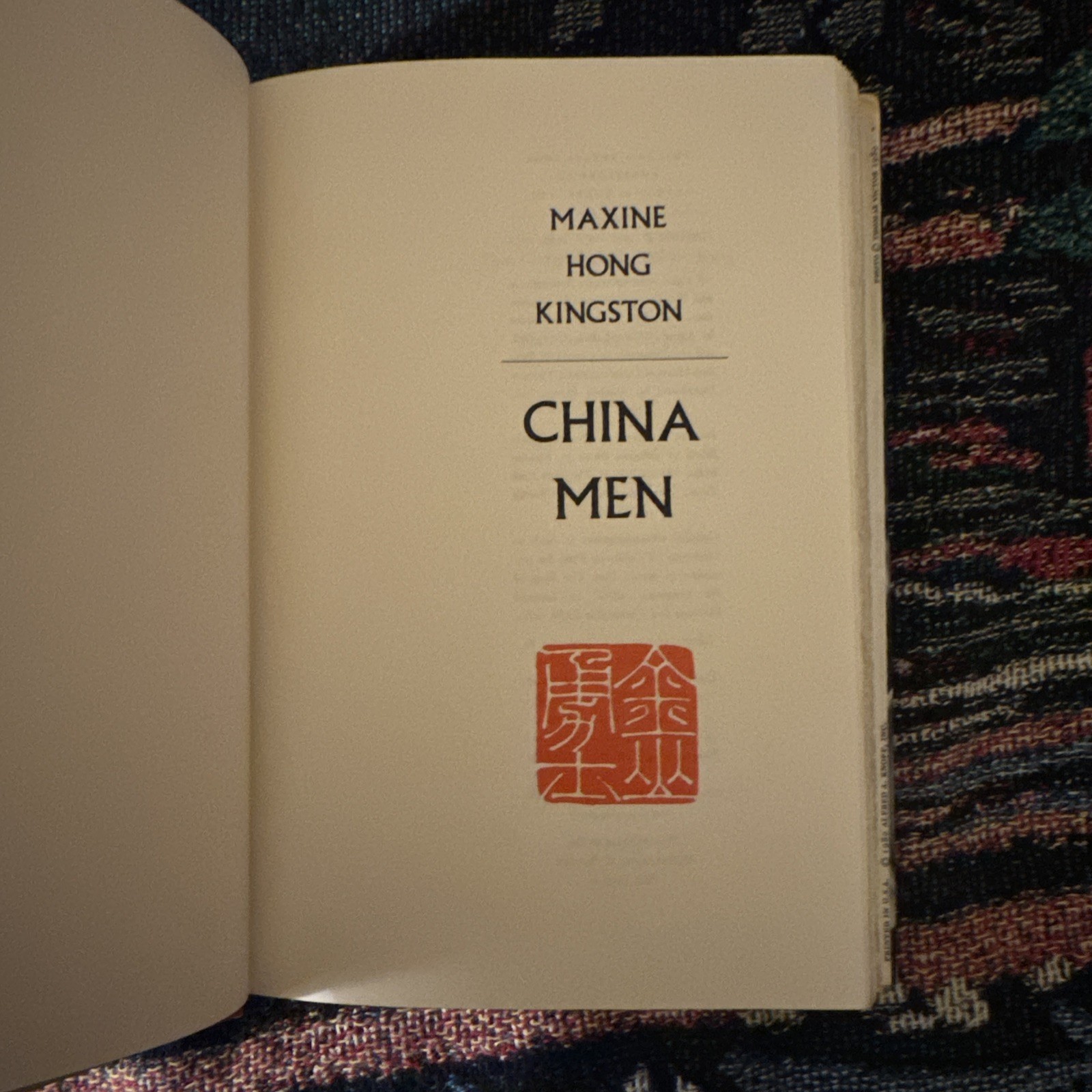 Chinamen by Maxine Hong Kingston First Edition 1980 Published By Alfred A. Knopf