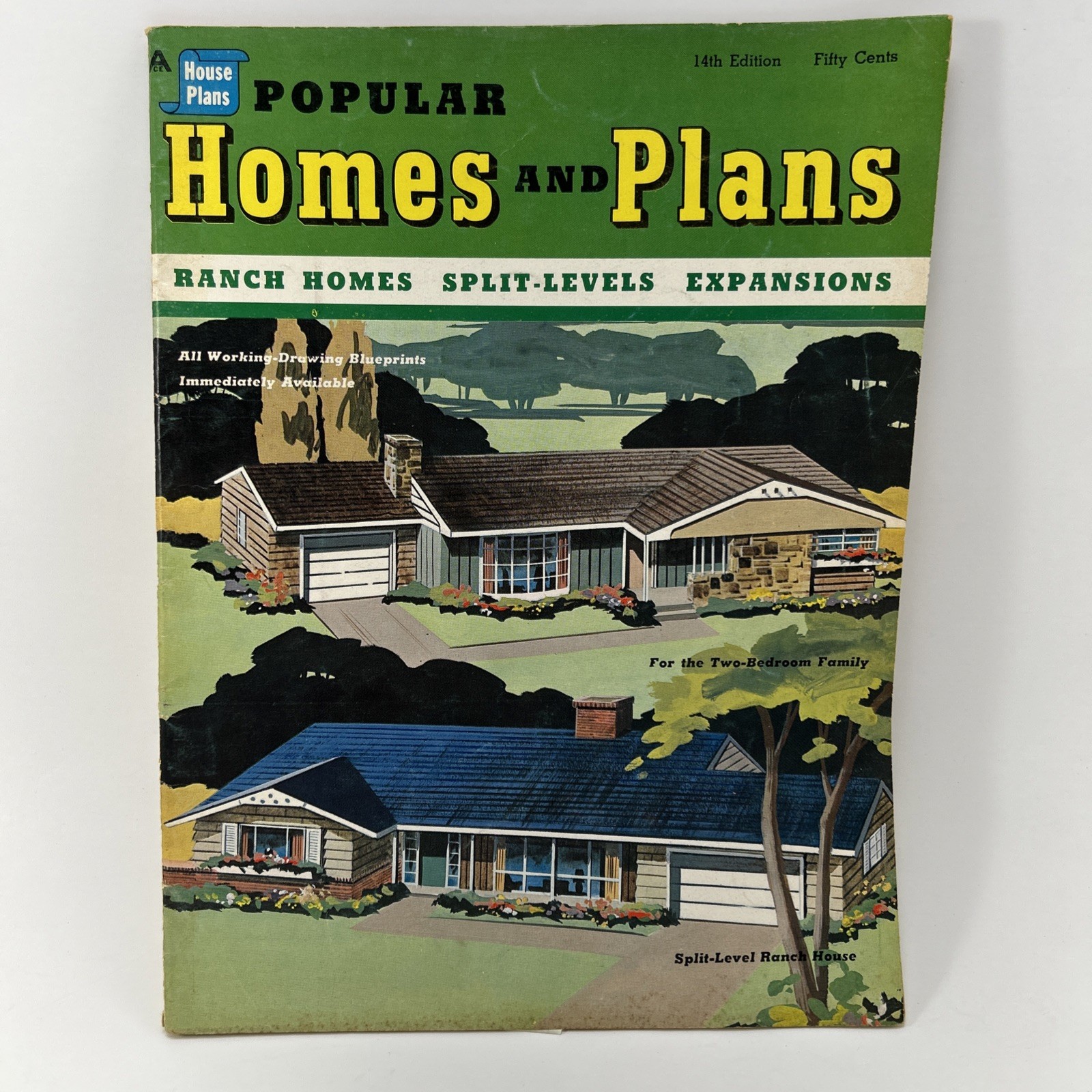 Popular Homes and Plans 1960 Vintage House Plan Mid Century Architecture 14th Ed