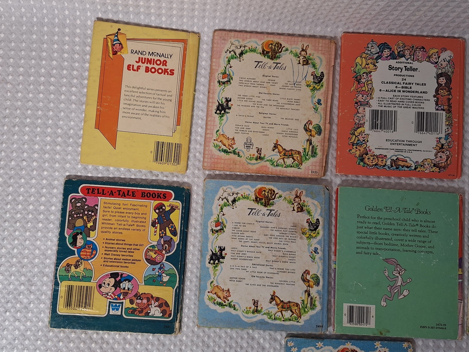 Vintage 1950s-1980s Children’s Small Books Whitman Golden Rand Mcnally Lot of 9