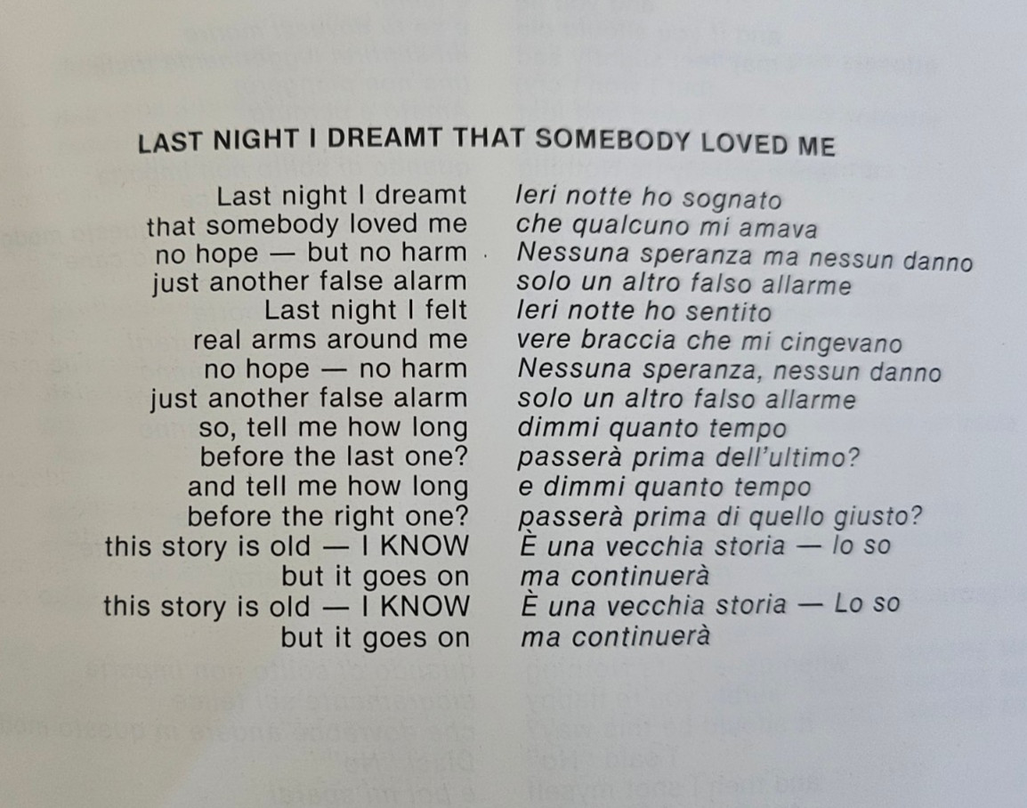 OOP Vtg SMITHS 1982-1987 BILINGUAL LYRIC BOOK Illus ITALIAN ENG +LIVE MINI-CD