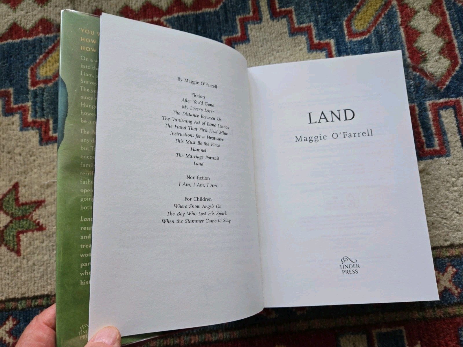 LAND With Author Letter By Maggie O’Farrell New 1st Ed Hardback Limited Edition