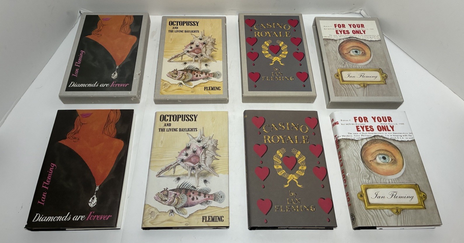 COMPLETE FACSIMILE SET OF IAN FLEMING’S 14 JAMES BOND NOVELS