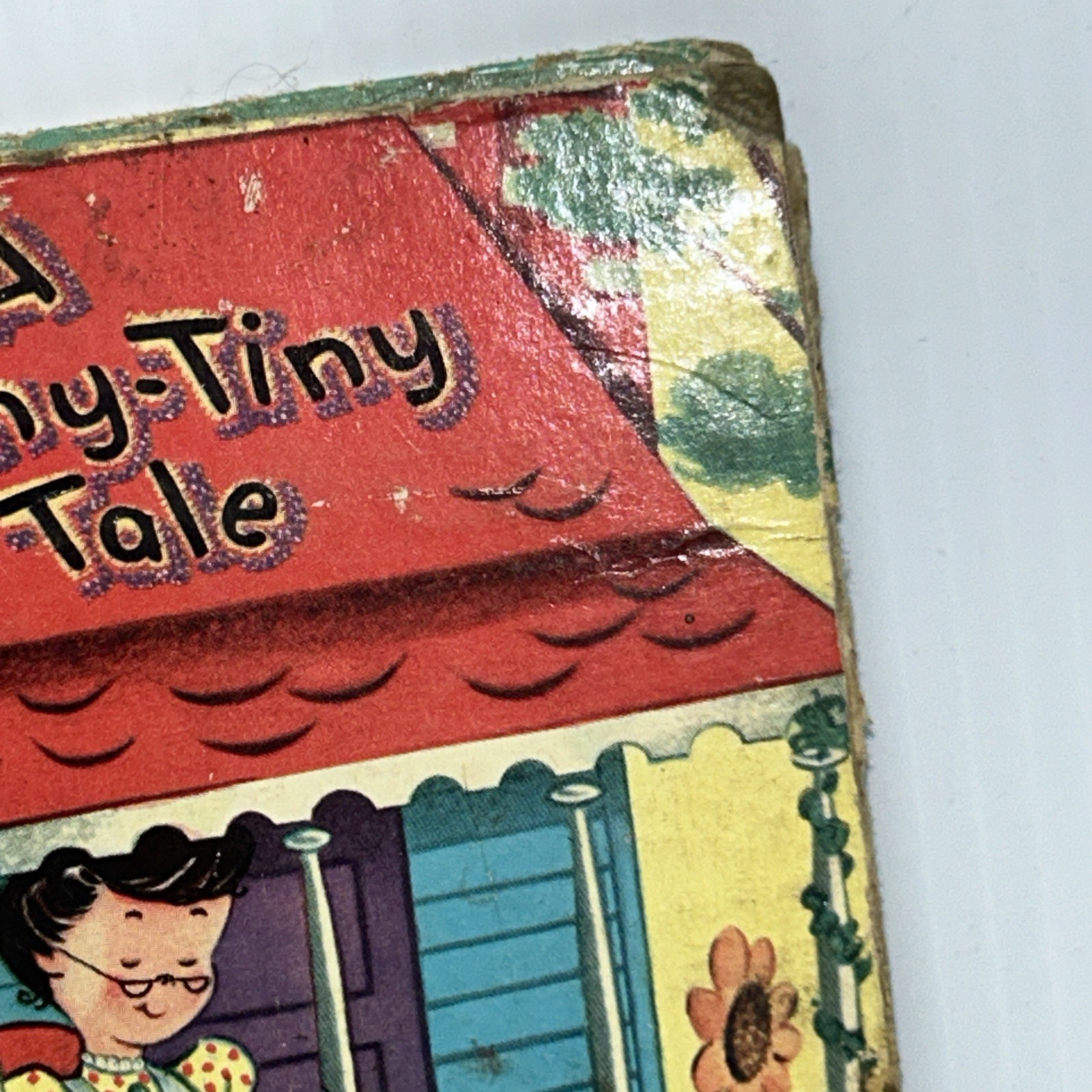 Vintage Tell-A-Tale Book, Whitman Publishing A Teeny-Tiny Tale 1955 See Pics!