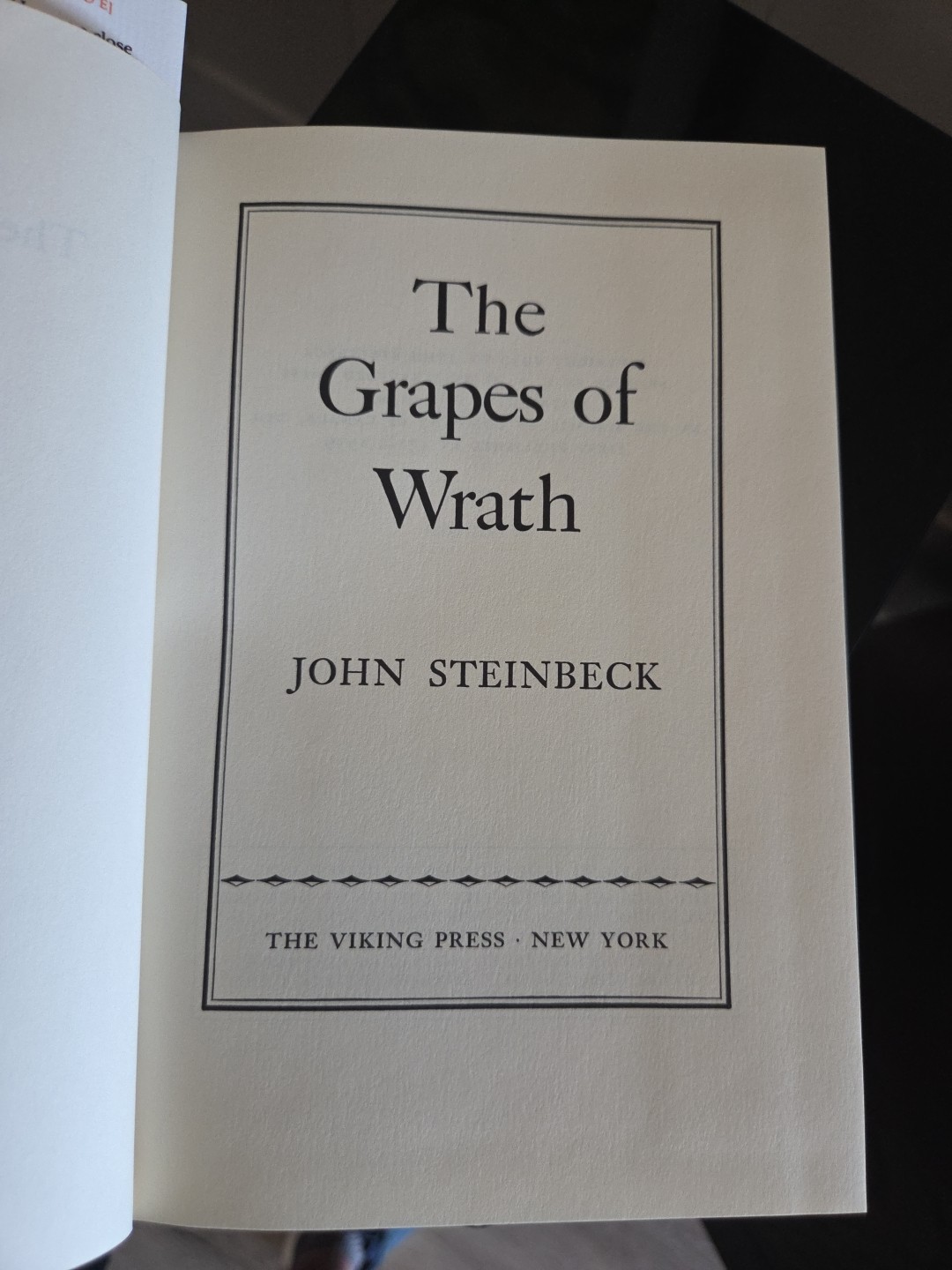 THE GRAPES of WRATH – John Steinbeck – 1st Edition Facsimile, Viking Press, 1967