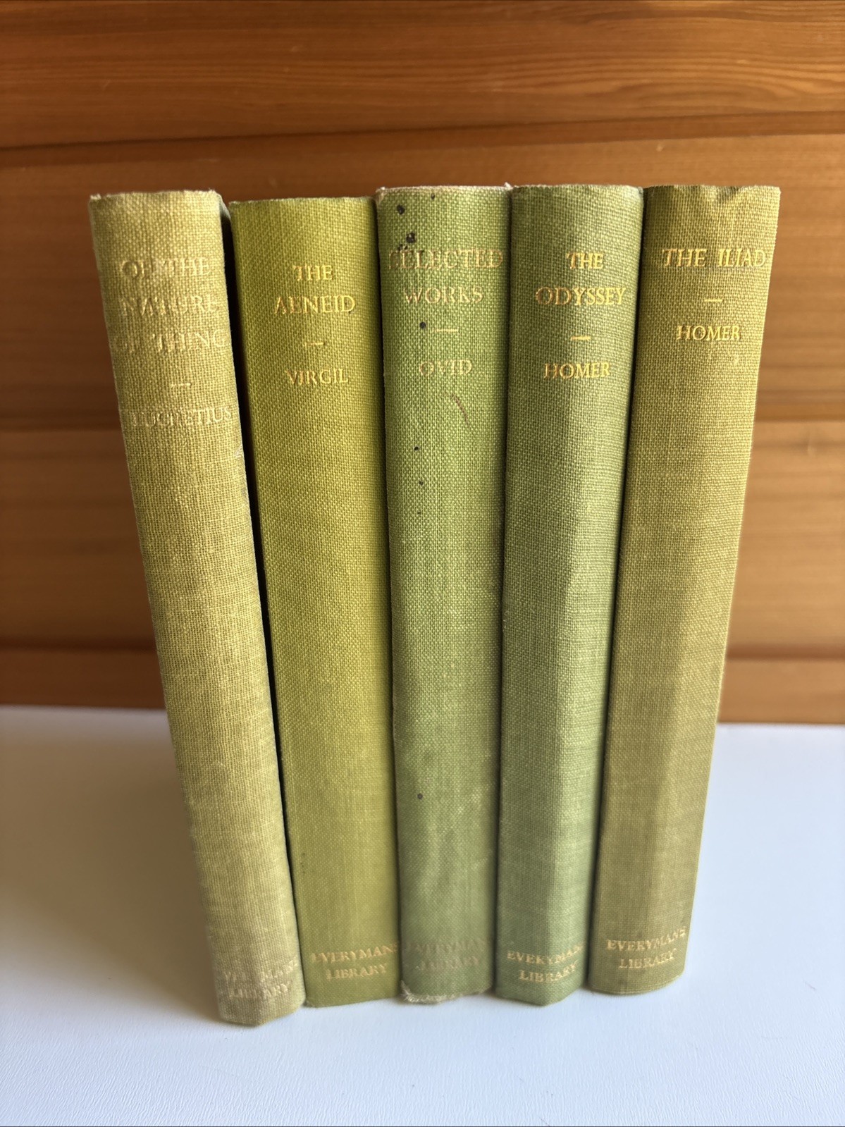Lot Of 1940s Everyman’s Library Classical Works: Homer, Ovid, Virgil, Lucretius