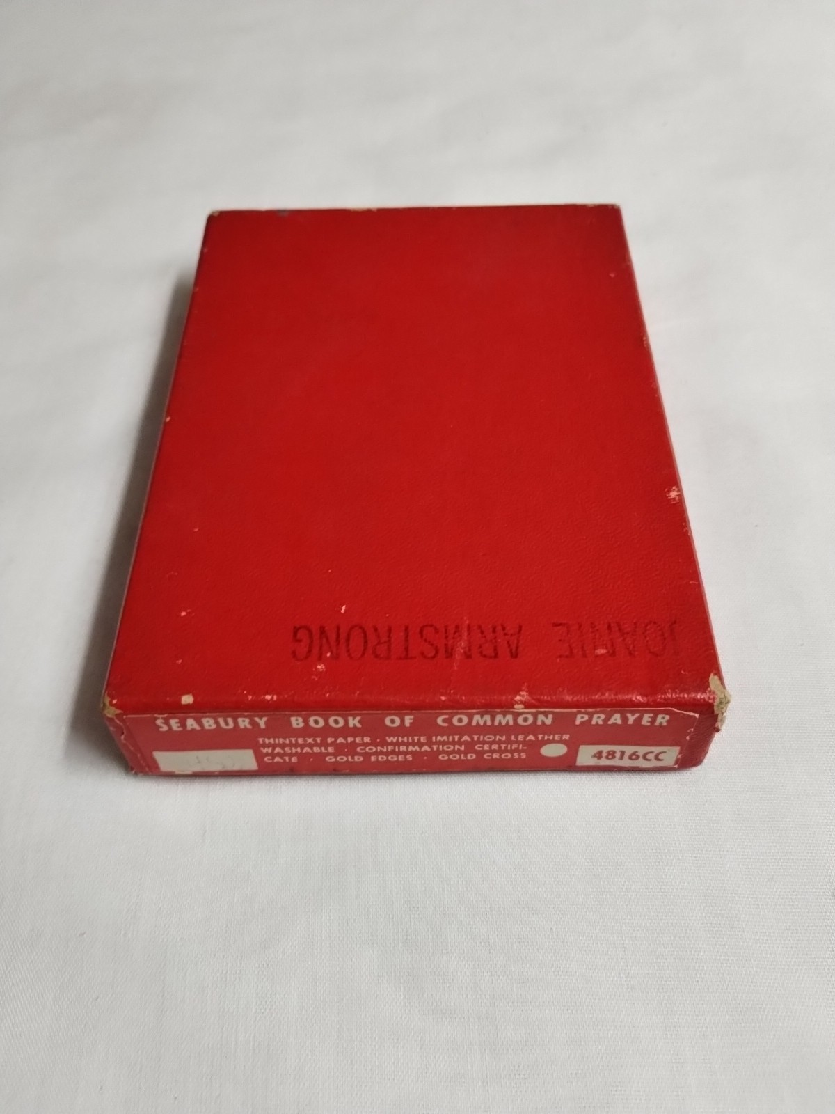 The Book of Common Prayer by Seabury 1953 Vintage w/ White Faux Leather-Binding
