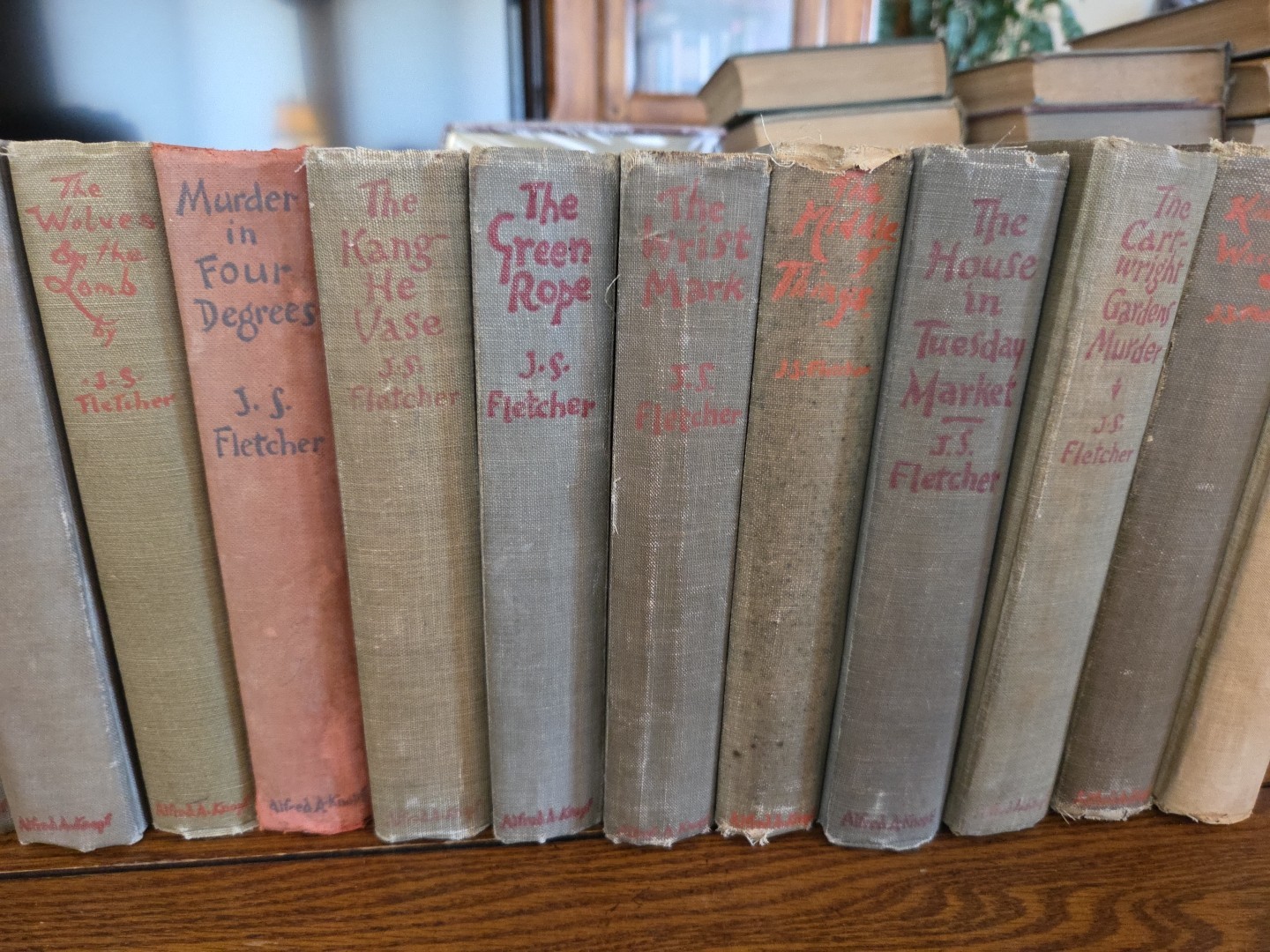 HUGE Lot Of 19 All First Edition Novels J. S. Fletcher 1920-30’s Alfred A Knopf