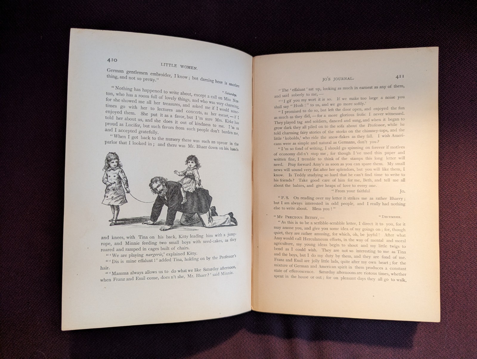 Rare ILLUSTRATED 1896 LITTLE WOMEN by Alcott Victorian Antique book