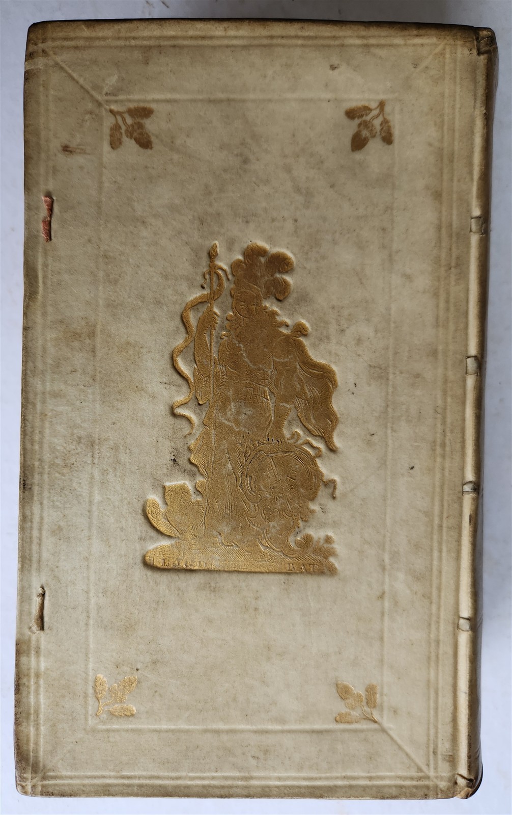 1756 ROMAN HISTORY by V. Paterculi antique VELLUM PRIZE BINDING w/ COAT OF ARMS