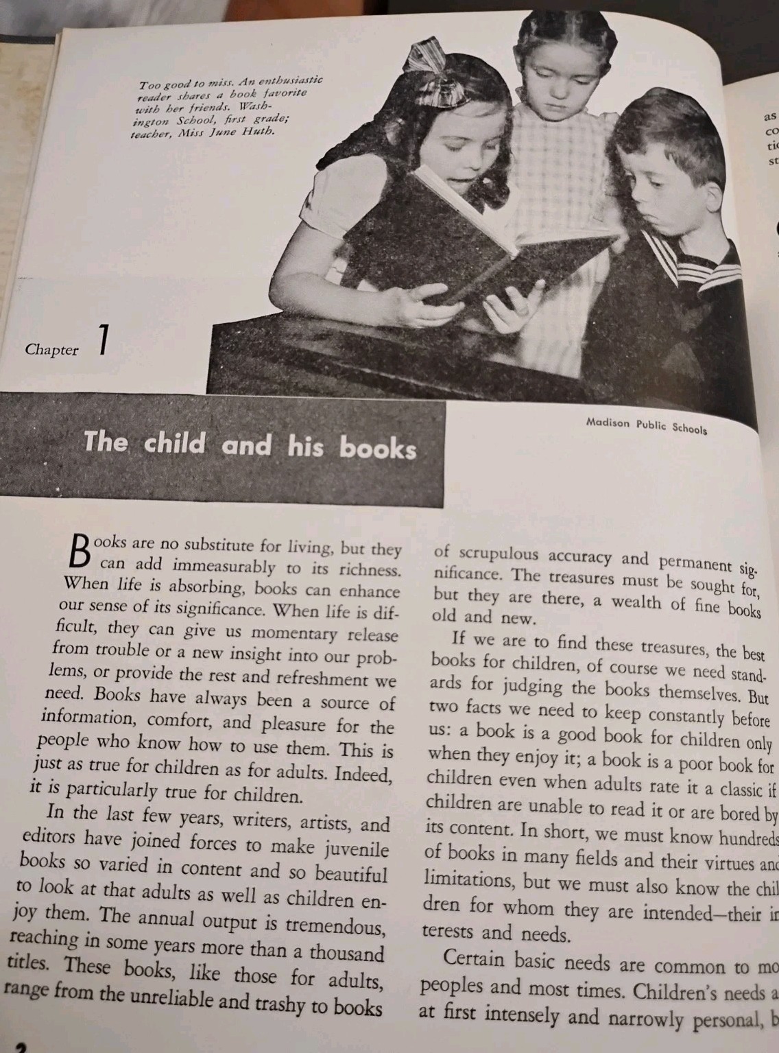 1947 1st Edition Children and Books May Hill Arbuthnot Rare Vintage Textbook HC