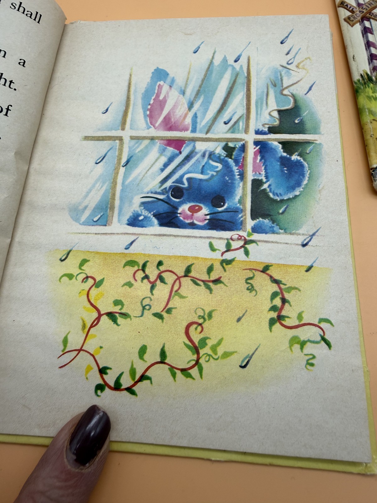 Rand McNally & Co. Junior Elf Book Bunny Blue 1946 & Benjie Engie 1950