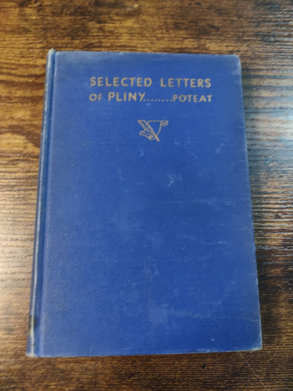 1937 Vintage Book: Selected Letters Of Pliny By Hubert Poteat