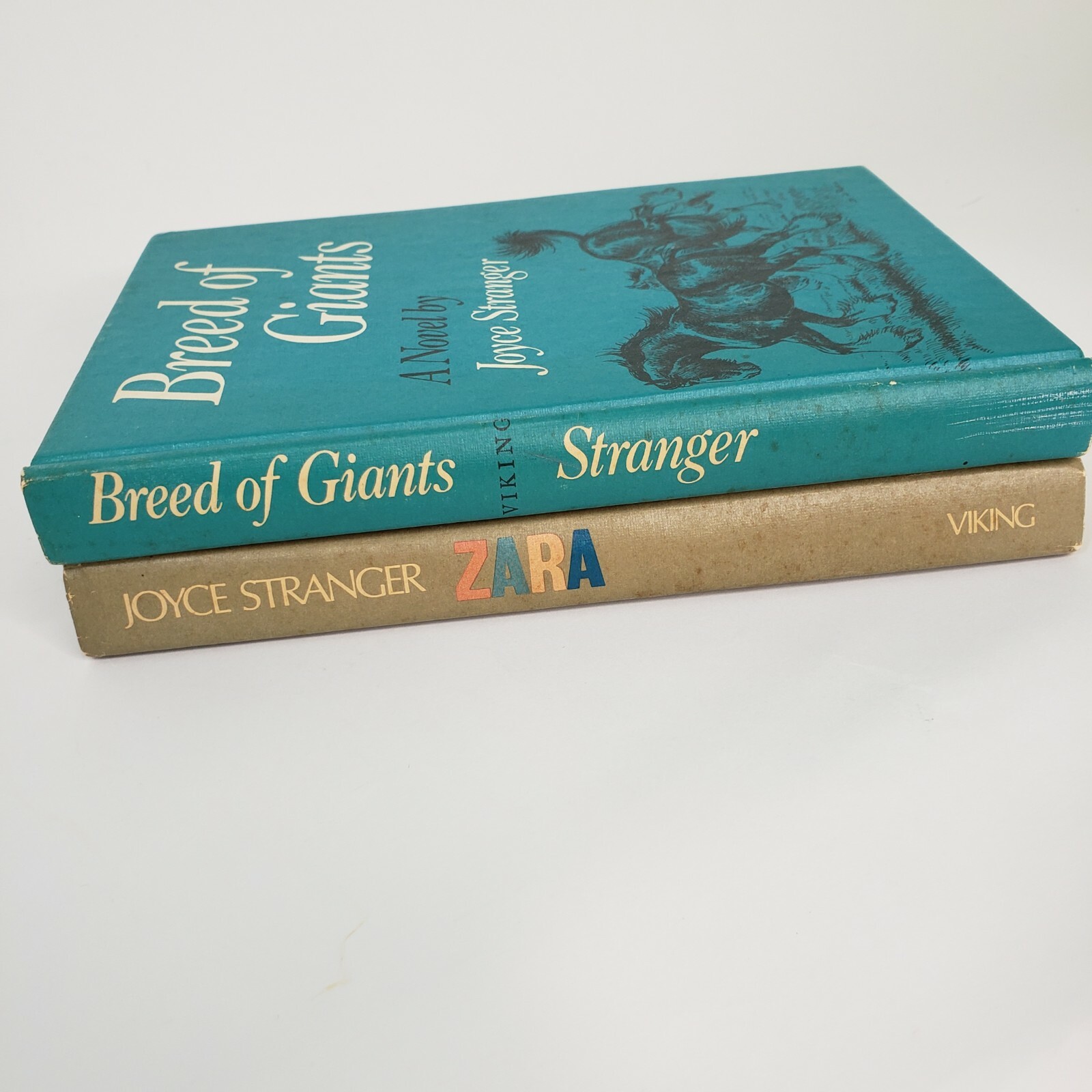 2 Joyce Stranger Horse Books Zara & Breed of Giants Hardcover Juvenile Fiction