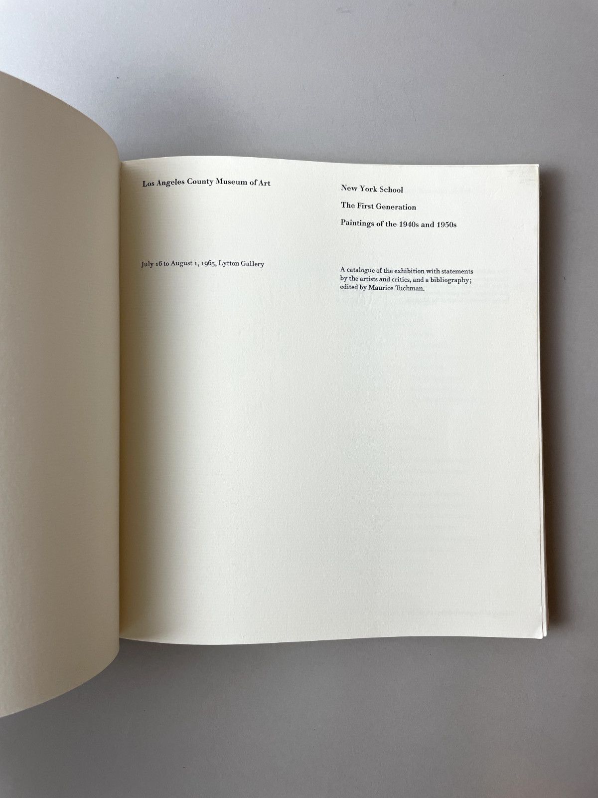 New York School: The First Generation Paintings 1st ed 1965 – Maurice Tuchman