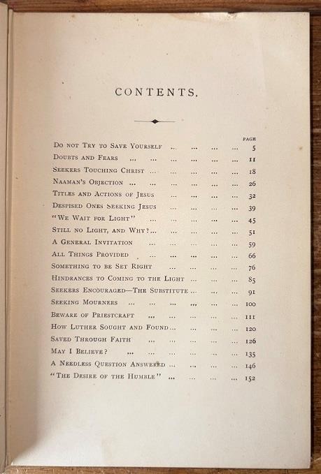 1896 1st Ed. Charles Spurgeon ‘Words of Advice For Seekers’ Baptist Theology