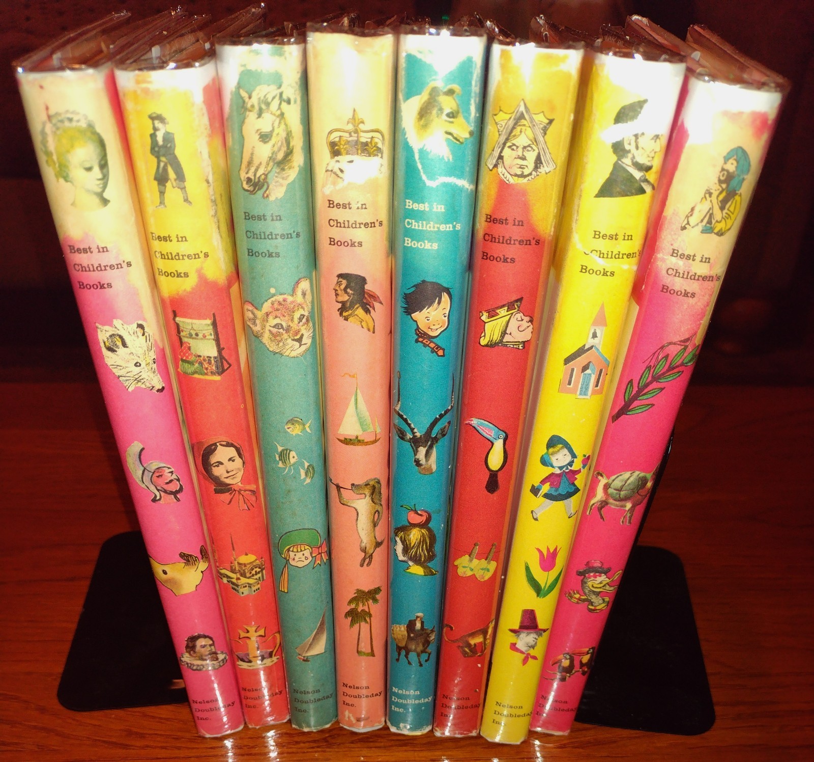 Set of 8 “Best In Children’s Books” 1957/1958/1959 HC Doubleday Juvenile Fiction