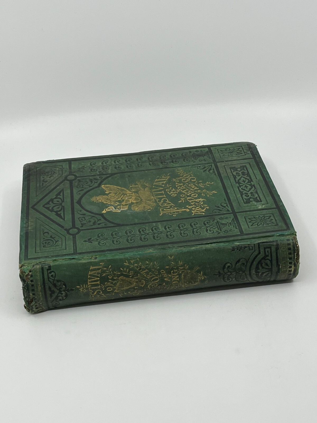 Festival of Art Poetry and Song 1880 Vintage Hardcover RARE Illustrated Saunders